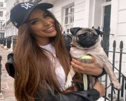 Danielle has adopted a pug who often appears in her Instagram posts.
